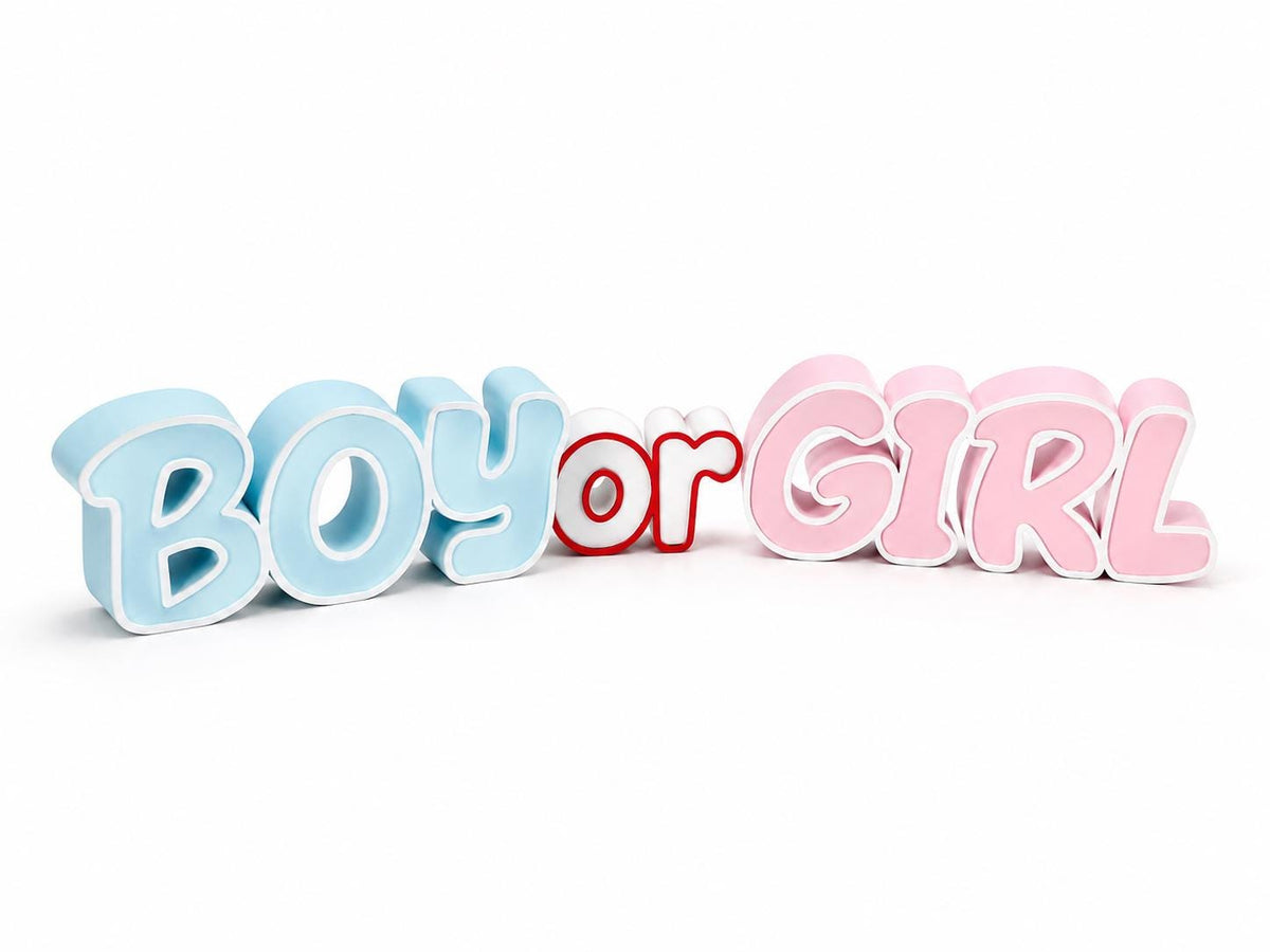 BOY or GIRL Gender Reveal Decoration – Baby Shower Decor