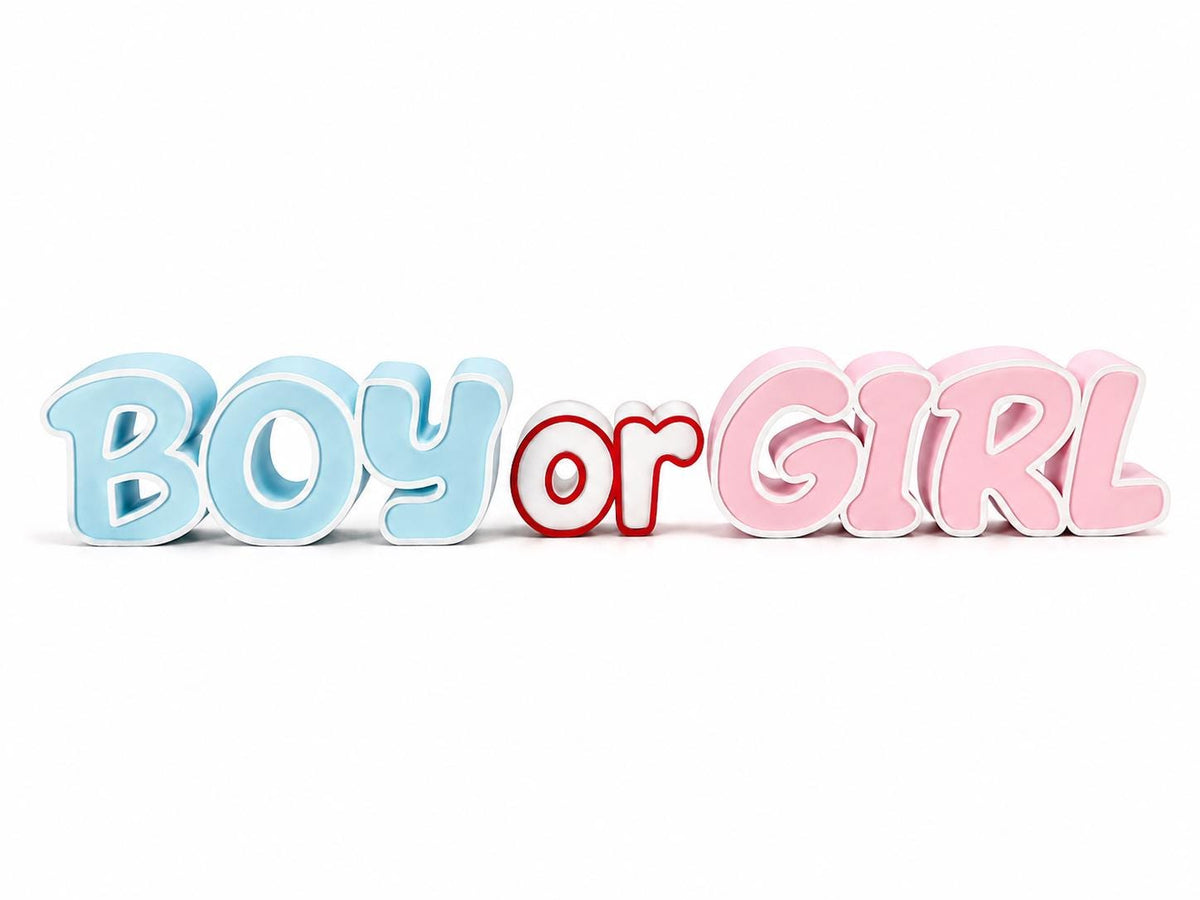BOY or GIRL Gender Reveal Decoration – Baby Shower Decor
